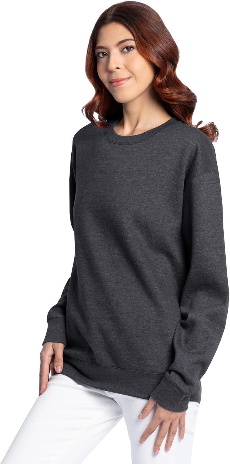 Men'S Eversoft Fleece Crewneck Sweatshirts, Moisture Wicking & Breathable, Sizes S-4X