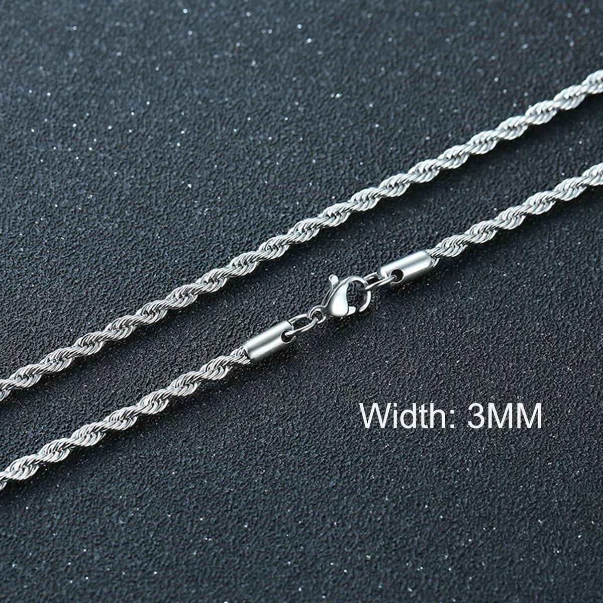 3-11MM Classic Cuban Chain Necklace for Men Women,Silver Black Gold Grey Color Stainless Steel Chains,Basic Punk Jewelry Gift