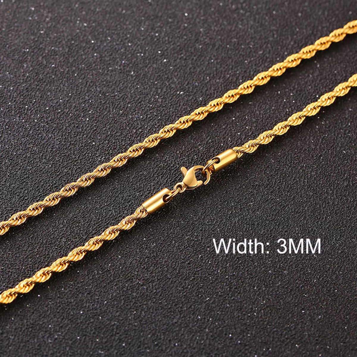 3-11MM Classic Cuban Chain Necklace for Men Women,Silver Black Gold Grey Color Stainless Steel Chains,Basic Punk Jewelry Gift