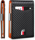Wallet for Men Slim, Genuine Leather Mens Wallet RFID Blocking Credit Card Holder with Money Clip Holiday Gifts