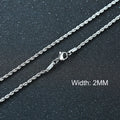 3-11MM Classic Cuban Chain Necklace for Men Women,Silver Black Gold Grey Color Stainless Steel Chains,Basic Punk Jewelry Gift